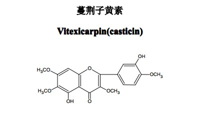 蔓荊子黃素中藥化學對照品分子結(jié)構(gòu)