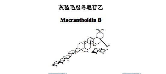 灰氈毛忍冬皂苷乙中藥化學(xué)對(duì)照品分子結(jié)構(gòu)圖