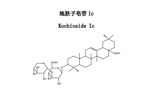 地膚子皂苷Ic中藥化學(xué)對照品分子結(jié)構(gòu)圖