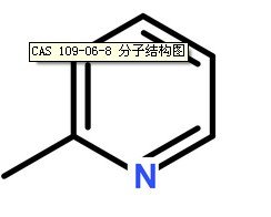 α-甲基吡啶CAS號:109-06-8分子結構圖