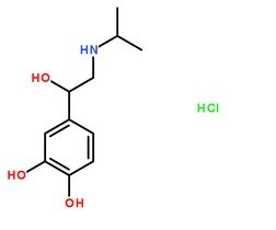 鹽酸異丙腎上腺素分子結(jié)構(gòu)圖