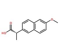 萘普生分子結構圖
