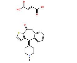 富馬酸酮替芬分子結(jié)構(gòu)圖