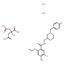 枸櫞酸莫沙必利分子結(jié)構(gòu)圖