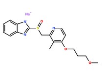 雷貝拉唑鈉分子結(jié)構(gòu)圖