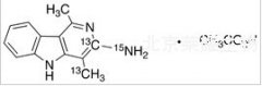 3-Amino-1,4-dimethyl-5H-pyrido[4,3-b]indole-13C2,15N Acetate