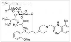 Ranolazine 2,3,4-Tri-O-isobutyryl-β-D-Glucuronide Methyl Ester (mixture of diastereomers)