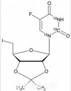 5’-Deoxy-5’-iodo-2’,3’-O-isopropylidene-5-fluorouridine-13C,15N2