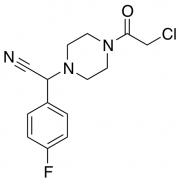 2-[4-(2-Chloroacetyl)piperazin-1-yl]-2-(4-fluorophenyl)acetonitrile
