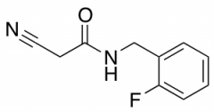 2-cyano-N-[(2-fluorophenyl)methyl]acetamide