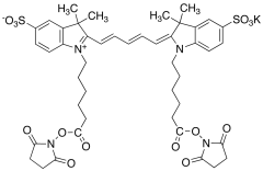 Cyanine 5 Bihexanoic Acid Dye, Succinimidyl Ester, Potassium Salt