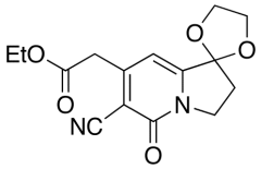 6'-Cyano-2',3'-dihydro-5'-oxo-spiro[1,3-dioxolane-2,1'(5'H)-indolizine]-7'-acetic Acid Eth
