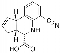 (3aR,4S,9bS)-6-Cyano-3a,4,5,9b-tetrahydro-3h-cyclopenta[c]quinoline-4-carboxylic Acid