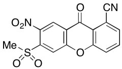 1-Cyano-6-(methylsulfonyl)-7-nitro-9H-xanthen-9-one