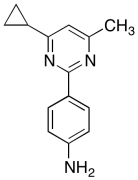 4-(4-Cyclopropyl-6-methyl-2-pyrimidinyl)-benzenamine