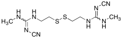 N-Cyano-3-(cyanoamino)-N'-methyl-7,8-dithia-2,4,11-triazadodec-2-en-12-imidamide (Cimetid