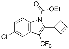 2-Cyclobutenyl-3-trifluoromethyl-5-chloro-1H-indole-1-carboxylic Acid Ethyl Ester
