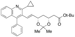 2-((4R,6S)-6-((E)-2-(2-Cyclopropyl-4-phenylquinolin-3-yl)vinyl)-2,2-dimethyl-1,3-dioxan-4-
