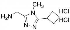 (5-cyclobutyl-4-methyl-4H-1,2,4-triazol-3-yl)methanamine dihydrochloride