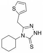 4-Cyclohexyl-5-(thiophen-2-ylmethyl)-4H-1,2,4-triazole-3-thiol