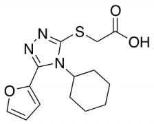 2-{[4-Cyclohexyl-5-(furan-2-yl)-4H-1,2,4-triazol-3-yl]sulfanyl}acetic Acid
