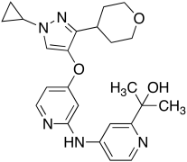4-[[4-[[1-Cyclopropyl-3-(tetrahydro-2H-pyran-4-yl)-1H-pyrazol-4-yl]oxy]-2-pyridinyl]amino]
