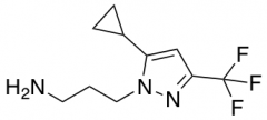 3-[5-Cyclopropyl-3-(trifluoromethyl)-1H-pyrazol-1-yl]propan-1-amine