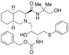 (3S,4aS,8aS)-Decahydro-N-(2-hydroxy-1,1-dimethylethyl)-2-[(2R,3R)-2-hydroxy-3-carbobenzylo