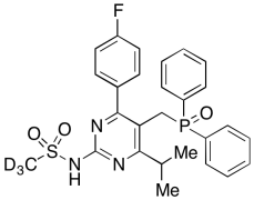 De((3,5-dihydroxyhept-6-enoic Acid)N-methyl) Diphenylphosphinyl Rosuvastatin-d3
