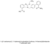 1-?[(2'-?Carbamoylbiphenyl-?4-?yl) methyl]?-?2-?ethoxybenzimidazole-?7-?c