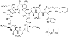 N-Desdecanoyl, N-(dodeca-2,6,9-trienoyl) Daptomycin Trifluoroacetic Acid Salt