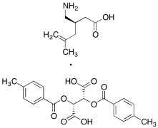 (R)-5,6-Dehydro Pregabalin (-)-O,O&rsquo;-Di-p-toluoyl-L-tartaric Acid