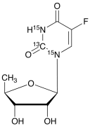 5&rsquo;-Deoxyfluorouridine-13C,15N2