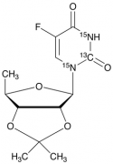 5&rsquo;-Deoxy-2&rsquo;,3&rsquo;-O-isopropylidene-5-fluorouridine-13C,15N2