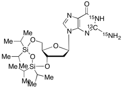 2'-Deoxy-3',5'-O-[1,1,3,3-tetrakis(1-methylethyl)-1,3-disiloxanediyl]guanosine-13C15N2