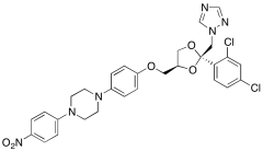 1-[4-[[(2R,4S)-2-(2,4-Dichlorophenyl)-2-(1H-1,2,4-triazol-1-ylmethyl)-1,3-dioxolan-4-yl]me