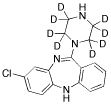 N-Desmethyl Clozapine-d8
