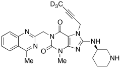 Des-(R)-piperidin-3-amine 8-(R)-(Piperidin-3-ylamino) Linagliptin-d3