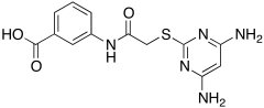 3-?[[2-?[(4,?6-?Diamino-?2-?pyrimidinyl)?thio]?acetyl]?amino]benzoic Acid