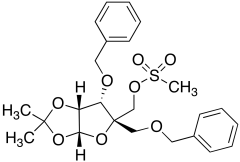 3,?5-?Di-?O-?benzyl-?1,?2-?O-?isopropylidene-?4-?C-?methanesulfonylox