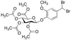 2-(4-(Dibromomethyl)-2-methoxyphenyl &beta;-D-Glucopyranosiduronic Acid Triacetate Met