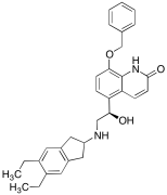 5-[(1R)-2-[(5,6-Diethyl-2,3-dihydro-1H-inden-2-yl)amino]-1-hydroxyethyl]-8-(phenylmethoxy)