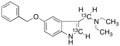 N,N-Diethyl-5-(phenylmethoxy)-1H-indole-3-methanamine-13C2