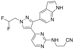 3-[[4-[1-(2,2-Difluoroethyl)-3-(1H-pyrrolo[2,3-b]pyridin-5-yl)-1H-pyrazol-4-yl]-2-pyrimidi