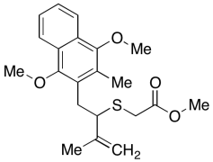 2-[[1-[(1,4-Dimethoxy-3-methyl-2-naphthalenyl)methyl]-2-methyl-2-propen-1-yl]thio]-acetic 