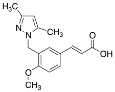 (2E)-3-{3-[(3,5-Dimethyl-1H-pyrazol-1-yl)methyl]-4-methoxyphenyl}acrylic Acid