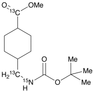 cis,trans-(1,1-Dimethylethoxy)carbonyl Tranexamic Acid Methyl Ester-13C2,15N