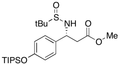 (3R)-3-(1,1-Dimethylethylsulfinamido)-3-(4-((triisopropylsilyl)oxy)phenyl)propanoic Acid M