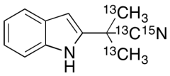&alpha;,&alpha;-Dimethyl-1H-indole-2-acetonitrile-13C315N