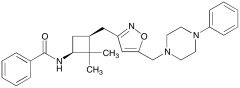 N-[(1S,3S)-2,2-Dimethyl-3-[[5-[(4-phenyl-1-piperazinyl)methyl]-3-isoxazolyl]methyl]cyclobu